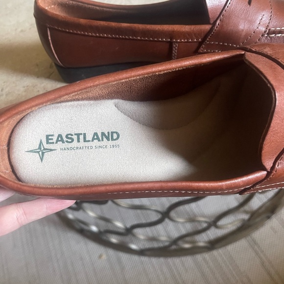 Eastland Brown Leather Loafers - Picture 3 of 5